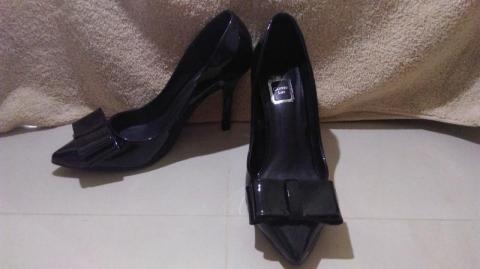 二手漆皮高跟鞋 - 黑色39号